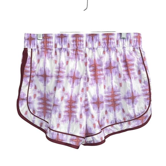 New Free People Movement Varsity Blues Printed Shorts Women's Size Large - Picture 9 of 11